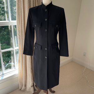 Celine Lightweight Black Wool Coat